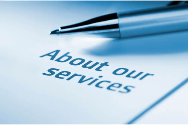 About the different services we offer.